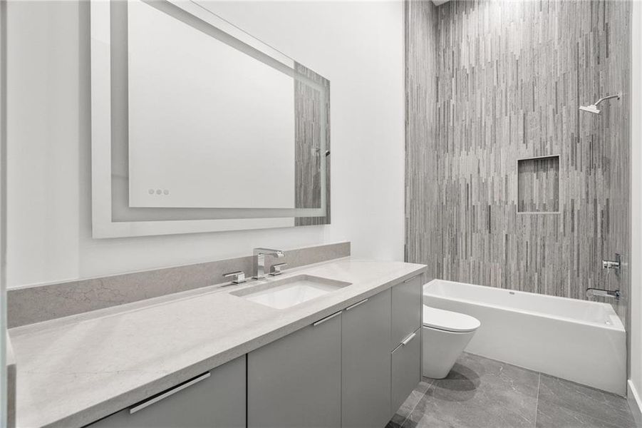 Furnished interior view inside a new home in , Atlanta (Image 10).