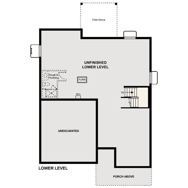 2D floor plan layout of this home in Parkdale Commons, Lafayette, CO (Image 5).