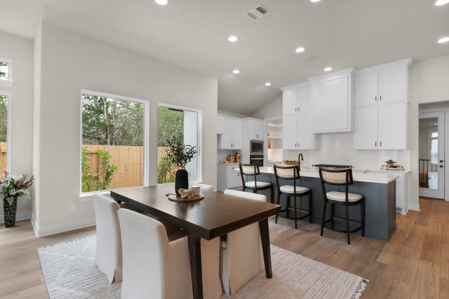 Furnished interior view inside a new home in The Colony- Pine Cove, Bastrop (Image 10).