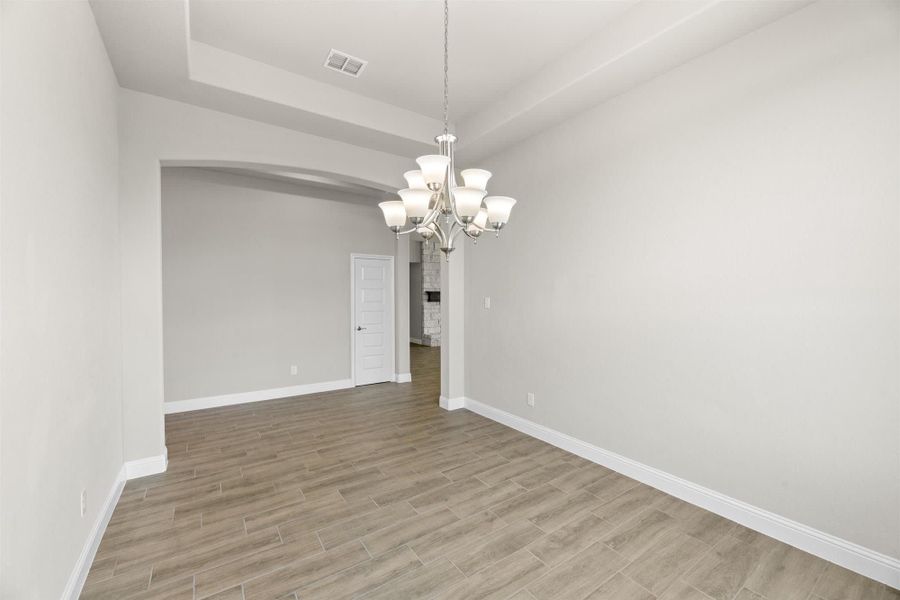 Dining Room | Concept 2796 at Coyote Crossing in Godley, TX by Landsea Homes