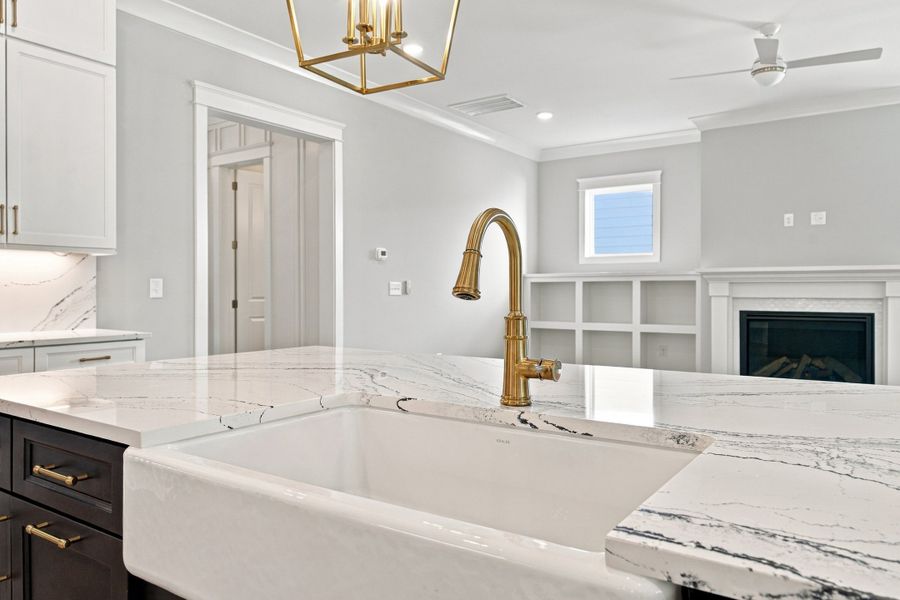 Representative furnished interior of a home built from the The Emerson by RobuckHomes in Stonehenge, Raleigh (Image 126).