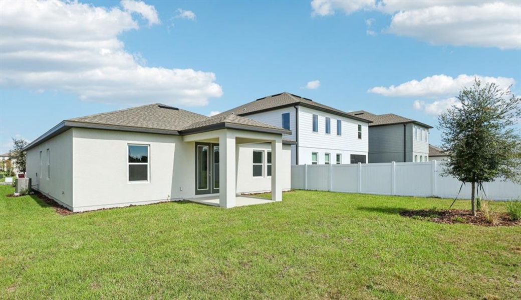 Exterior details and patio area of a home in Sunbrooke, St. Cloud (Image 17). Exterior details and patio area of a home in Sunbrooke, St. Cloud (Image 17).