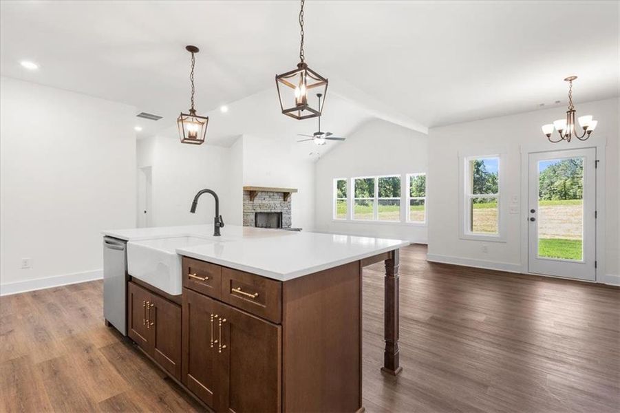 Furnished interior view inside a new home in , Rockmart (Image 14).