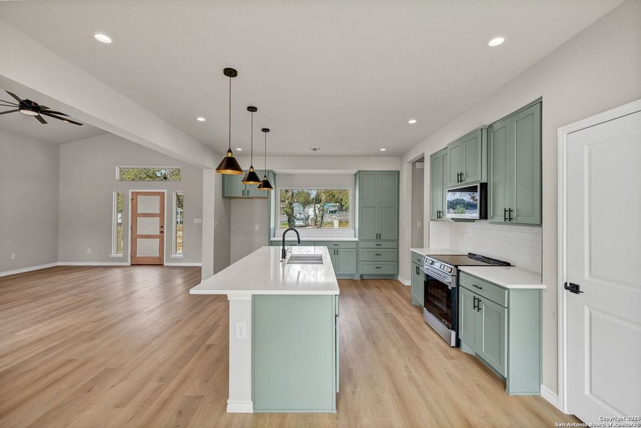 Furnished interior view inside a new home in , Elmendorf (Image 28).
