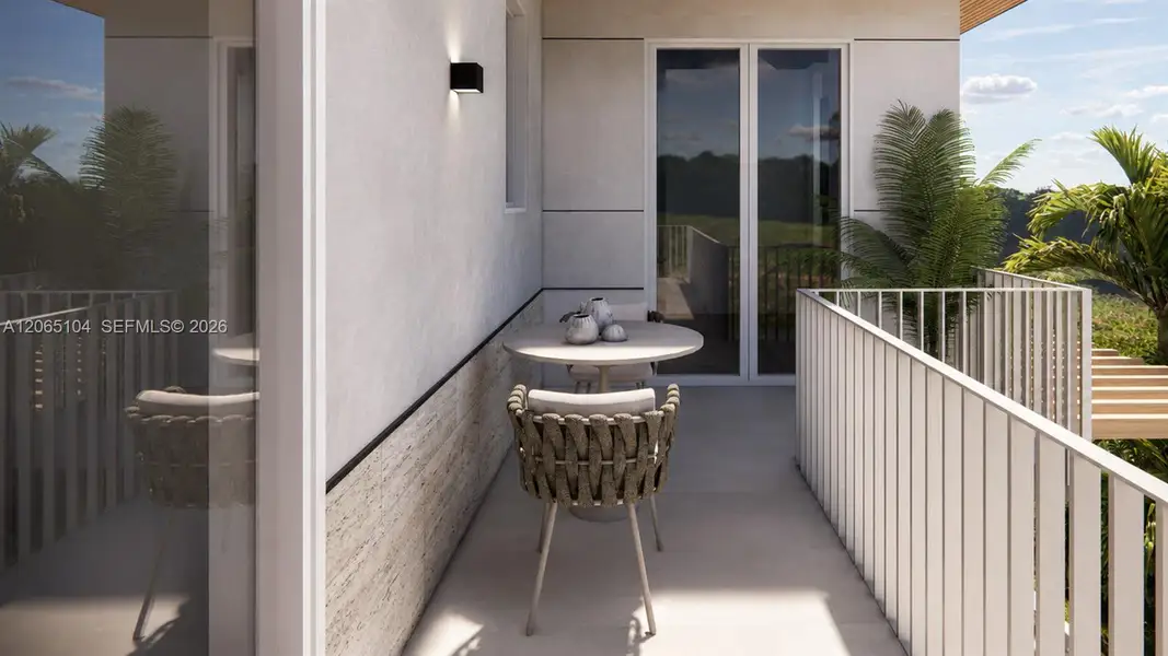 Exterior details and patio area of a home in , Coral Gables (Image 3).