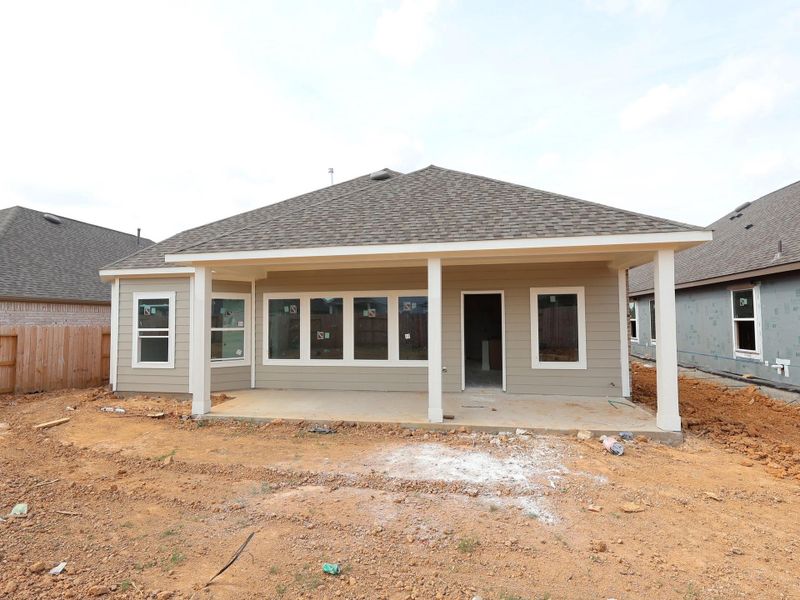 Exterior details and patio area of a home in Sorella, Tomball (Image 19). Exterior details and patio area of a home in Sorella, Tomball (Image 19).