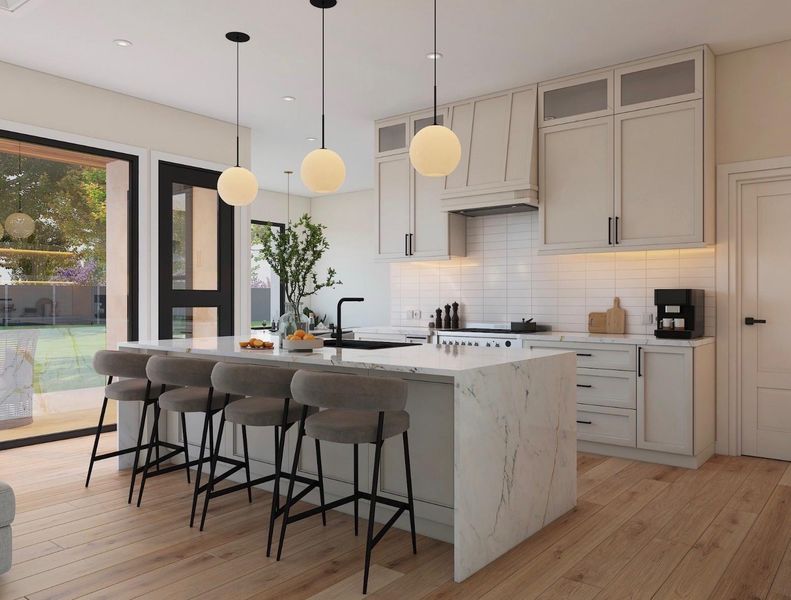 Furnished interior view inside a new home in , Houston (Image 7).