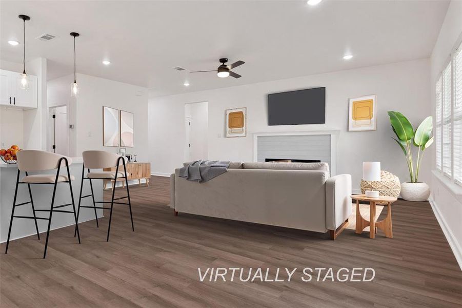 Furnished interior view inside a new home in , Payne Springs (Image 9). Furnished interior view inside a new home in , Payne Springs (Image 9).