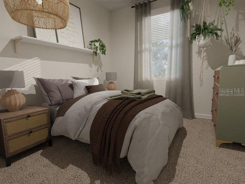 Furnished interior view inside a new home in The Crossings - Bungalows, St. Cloud (Image 4).