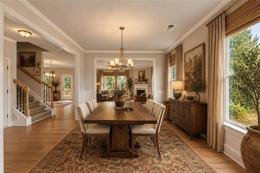 Furnished interior view inside a new home in Hellen Valley, Braselton (Image 8).
