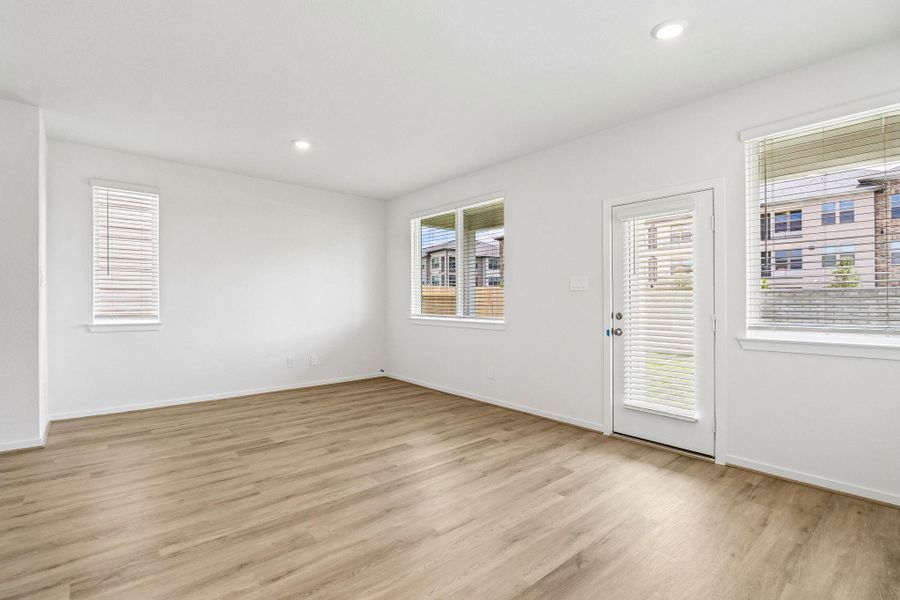Photos are not of the actual home, but are photos of the builder home with same floorplan with similar interior finishes.