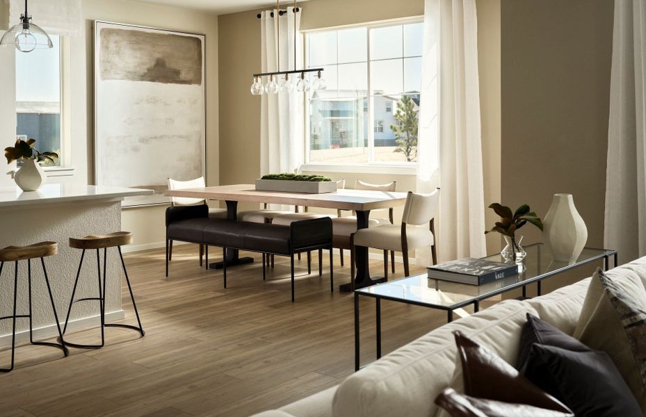 Representative furnished interior of a home built from the Loyola by Pulte Homes in Cordovan, Longmont (Image 13).