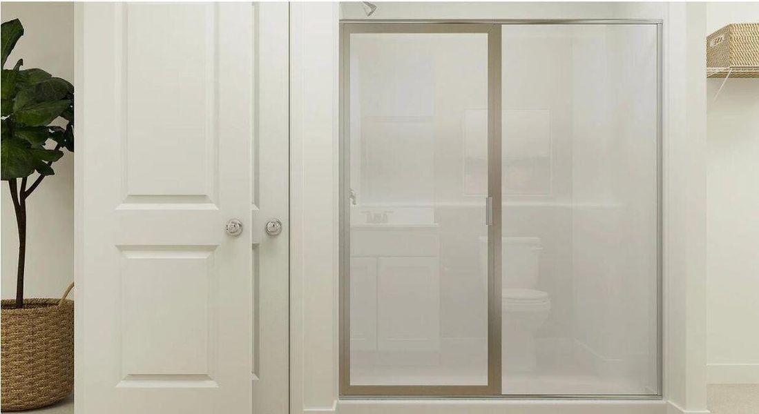 Furnished interior view inside a new home in Lindera Preserve at Cane Bay Plantation: Sabal Collection, Summerville (Image 4). Furnished interior view inside a new home in Lindera Preserve at Cane Bay Plantation: Sabal Collection, Summerville (Image 4).