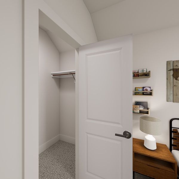 Representative furnished interior of a home built from the Juniper by Tri Pointe Homes in Landmark, Denton (Image 25).