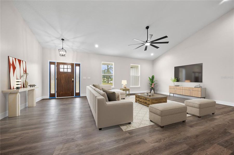 Furnished interior view inside a new home in , Lake City (Image 8).