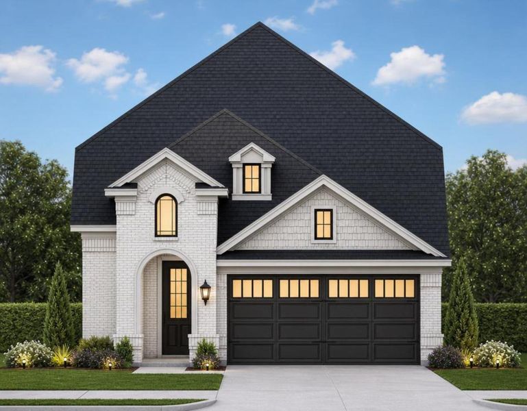 Representative exterior photo of a completed home built from the Royal Catherine III by Grand Homes in Walton Ridge - Carriage, Corinth, TX (Image 27).