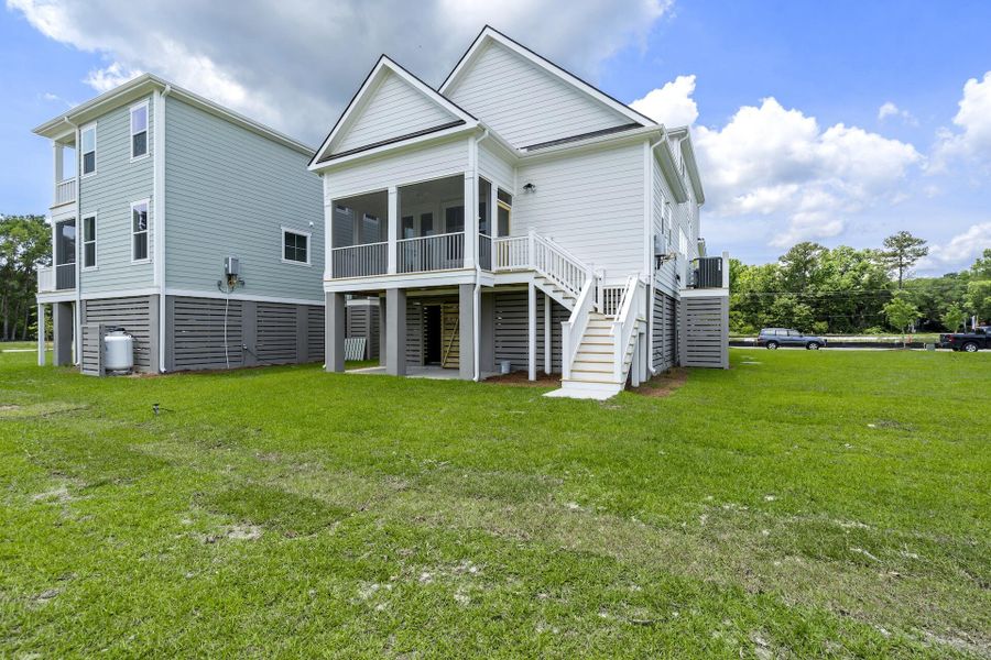 Exterior details and patio area of a home in Miller's Crossing, Johns Island (Image 23). Exterior details and patio area of a home in Miller's Crossing, Johns Island (Image 23).