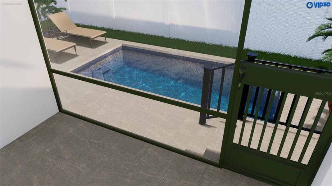 Exterior details and patio area of a home in , Tampa (Image 4).