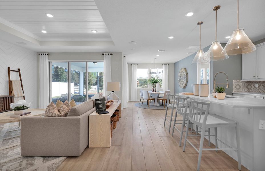 Representative furnished interior of a home built from the Cedar by Pulte Homes in Seminole Palms, Palm Coast (Image 6).