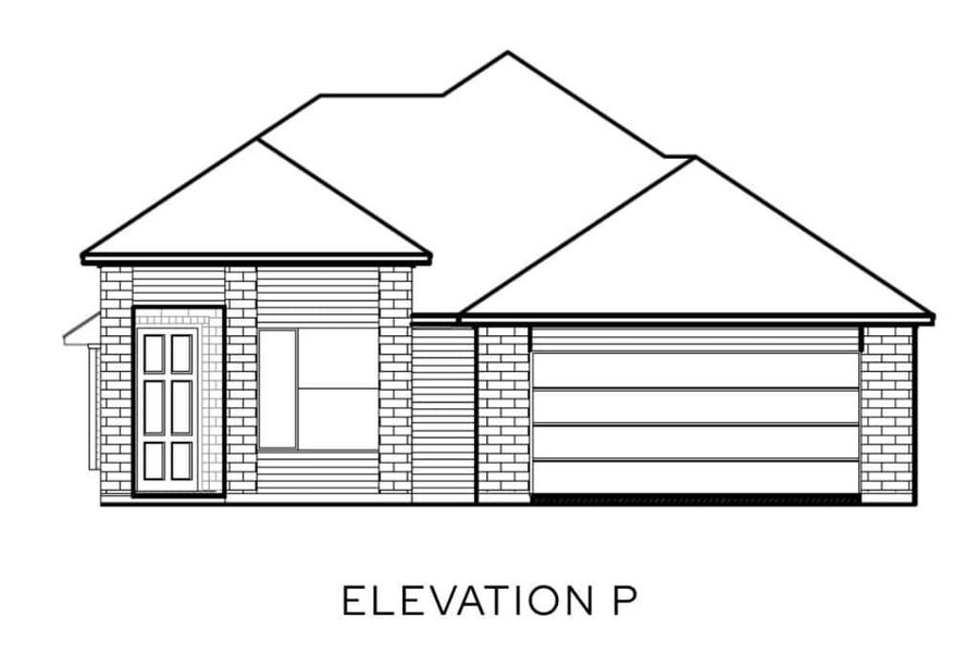 Representative rendering of the exterior for the The Flower by Lillian Custom Homes (Image 4).