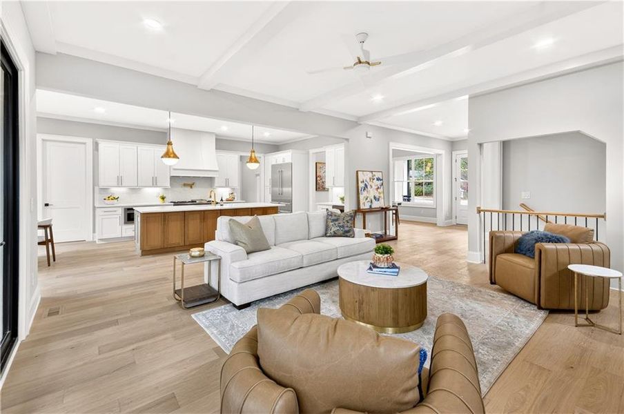 Furnished interior view inside a new home in , Atlanta (Image 14). Furnished interior view inside a new home in , Atlanta (Image 14).