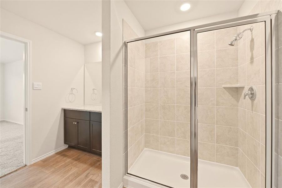 Furnished interior view inside a new home in , Converse (Image 8).