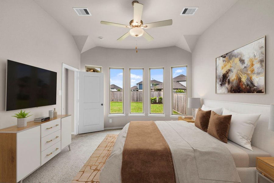 Furnished interior view inside a new home in Bridgeland, Cypress (Image 11).