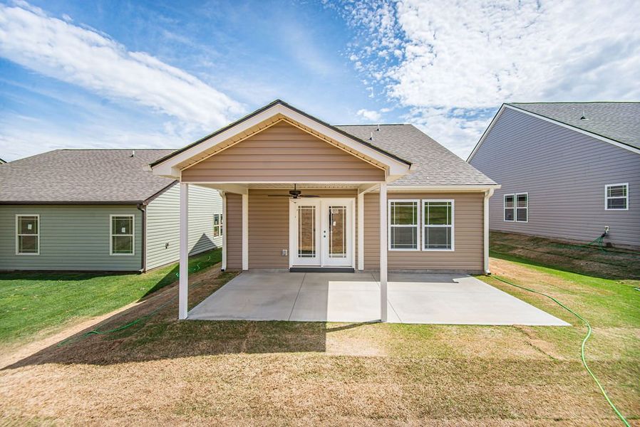 Representative exterior photo of a completed home built from the Quincy by Enchanted Homes in Hampshire Heights, Moore, SC (Image 25).