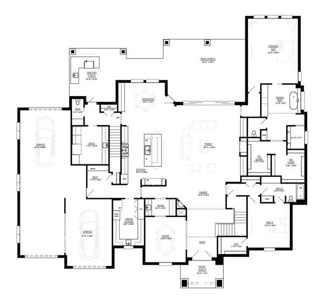 2D floor plan layout of this home in , Montgomery, TX (Image 3).