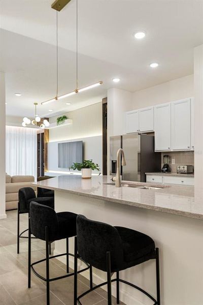 Furnished interior view inside a new home in , Orlando (Image 9).