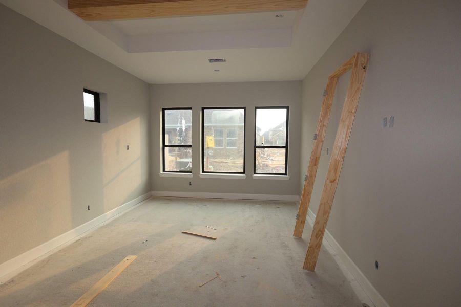 In-progress construction of a new home in Riceland 50’ Front Load Homesites, Mont Belvieu, TX (Image 6).