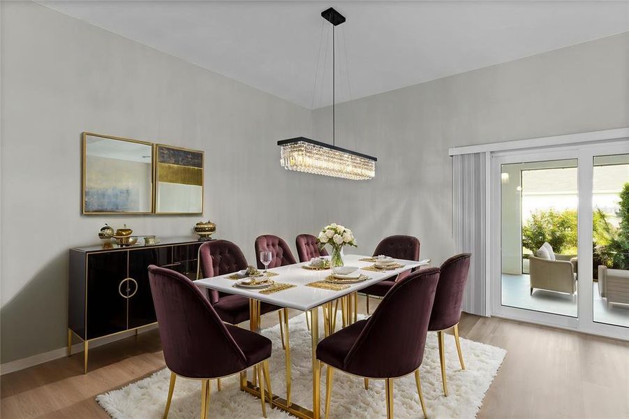 Furnished interior view inside a new home in , The Villages (Image 8). Furnished interior view inside a new home in , The Villages (Image 8).