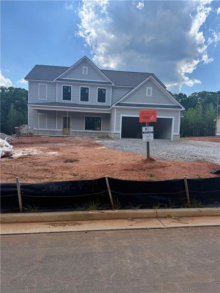In-progress construction of a new home in Weslyn Park, Social Circle, GA (Image 2). In-progress construction of a new home in Weslyn Park, Social Circle, GA (Image 2).