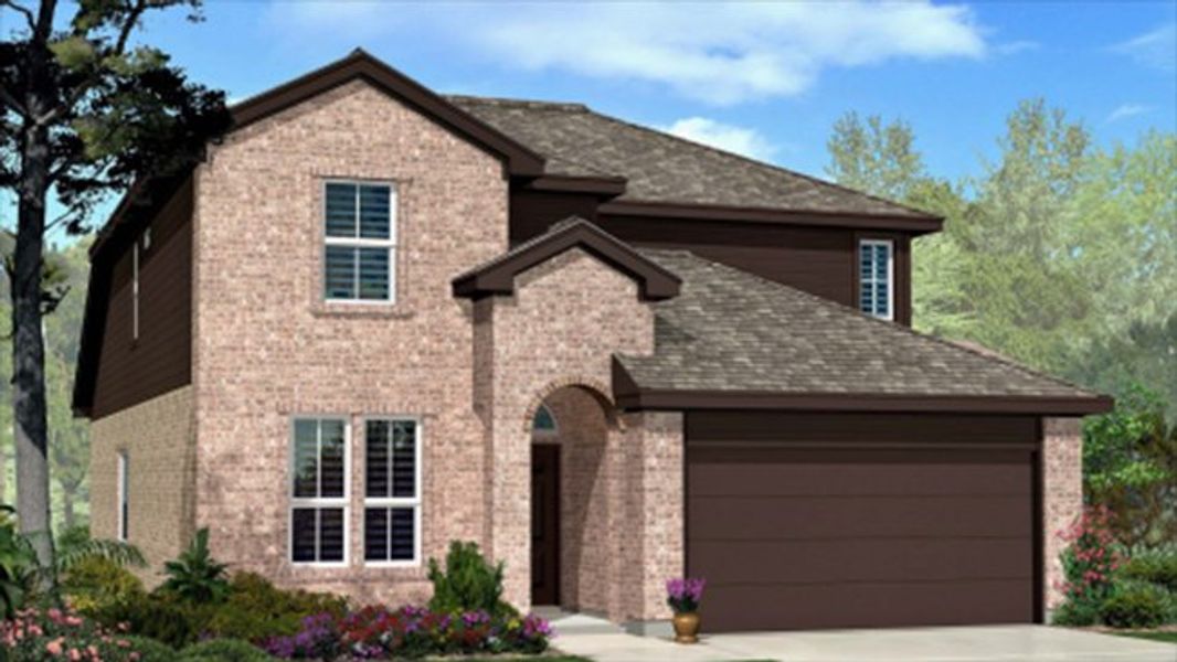 Representative exterior photo of a completed home built from the The Shelby by D.R. Horton in Allen Farms, Lubbock, TX (Image 15). Representative exterior photo of a completed home built from the The Shelby by D.R. Horton in Allen Farms, Lubbock, TX (Image 15).