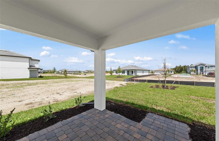 Exterior details and patio area of a home in Lakespur Wellen Park, Venice (Image 4).