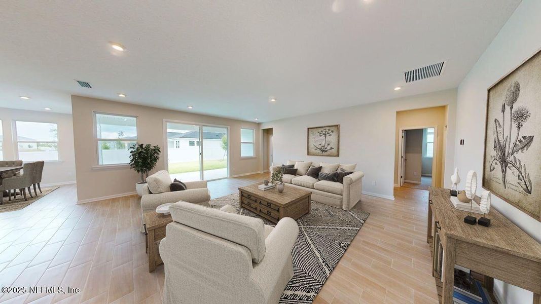 Furnished interior view inside a new home in Lakes at Bella Lago, Green Cove Springs (Image 9).