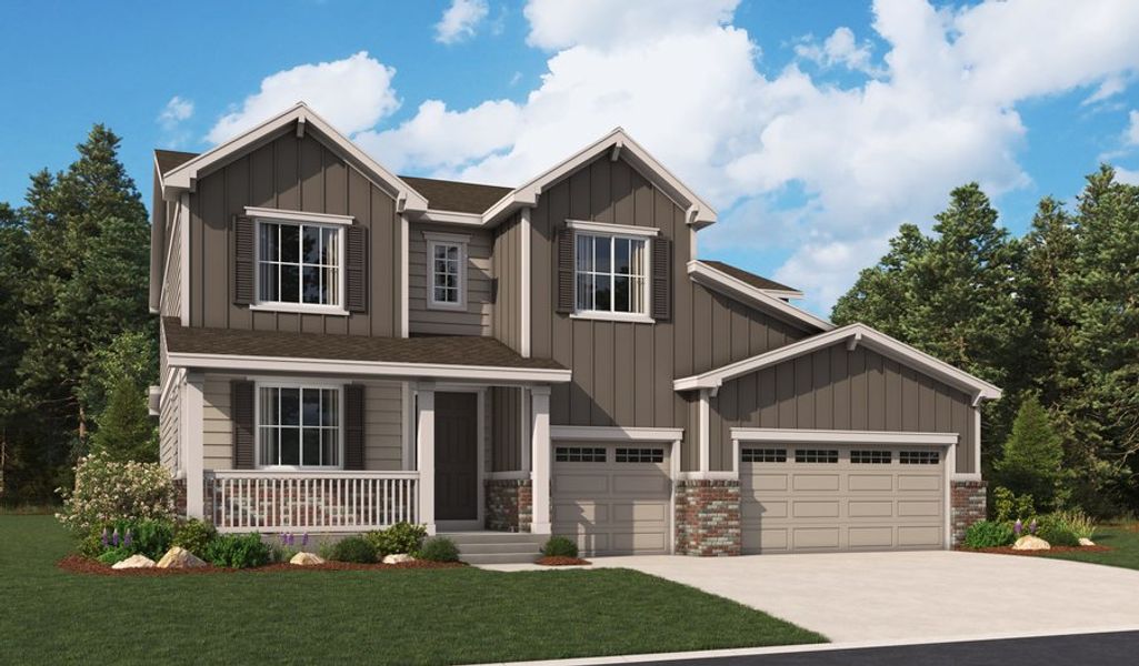 DillonII-D399-JacksonCreek Elevation B (3-car)