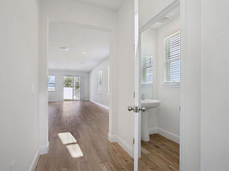 Spacious, unfurnished interior of a new home in Cyrene at Minneola - Villas, Minneola (Image 10). Spacious, unfurnished interior of a new home in Cyrene at Minneola - Villas, Minneola (Image 10).