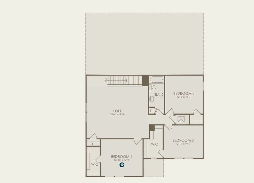 2D floor plan layout for the Whitestone by Pulte Homes in Murray Farms, Middleburg, FL (Image 5). 2D floor plan layout for the Whitestone by Pulte Homes in Murray Farms, Middleburg, FL (Image 5).