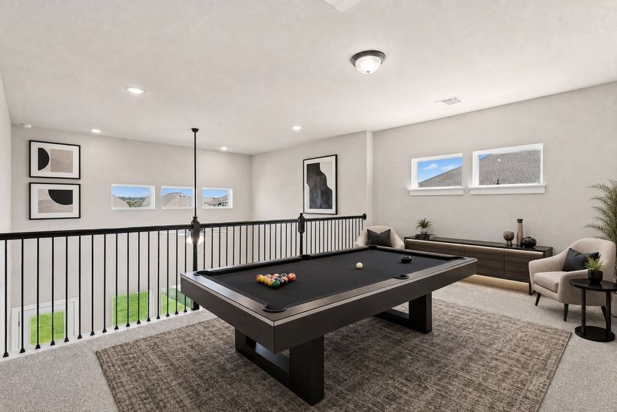 Furnished interior view inside a new home in Santa Rita Ranch, Liberty Hill (Image 11).