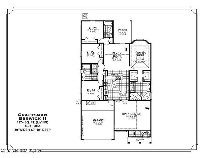 2D floor plan layout of this home in , Jacksonville, FL (Image 4).