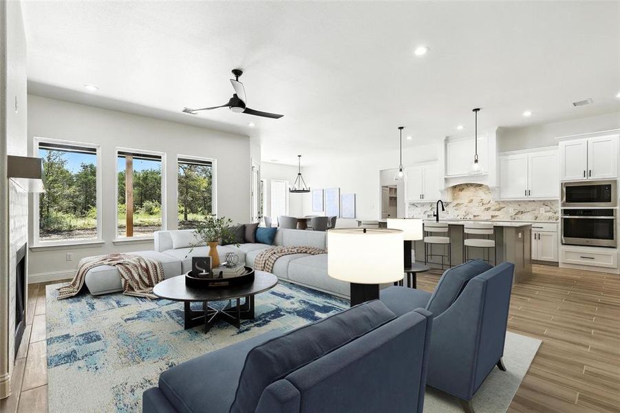 Furnished interior view inside a new home in , Weatherford (Image 20). Furnished interior view inside a new home in , Weatherford (Image 20).