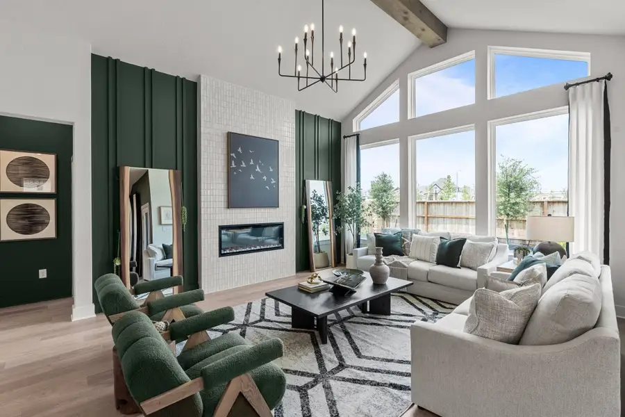 Representative furnished interior of a home built from the Morgan 50′ by Chesmar Homes in Esperanza – New Phase Now Selling, Boerne (Image 4).