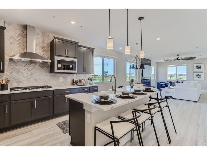 Furnished interior view inside a new home in Mountain Brook, Longmont (Image 14). Furnished interior view inside a new home in Mountain Brook, Longmont (Image 14).