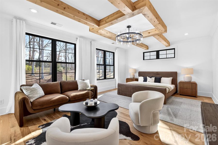 Furnished interior view inside a new home in , Charlotte (Image 40).