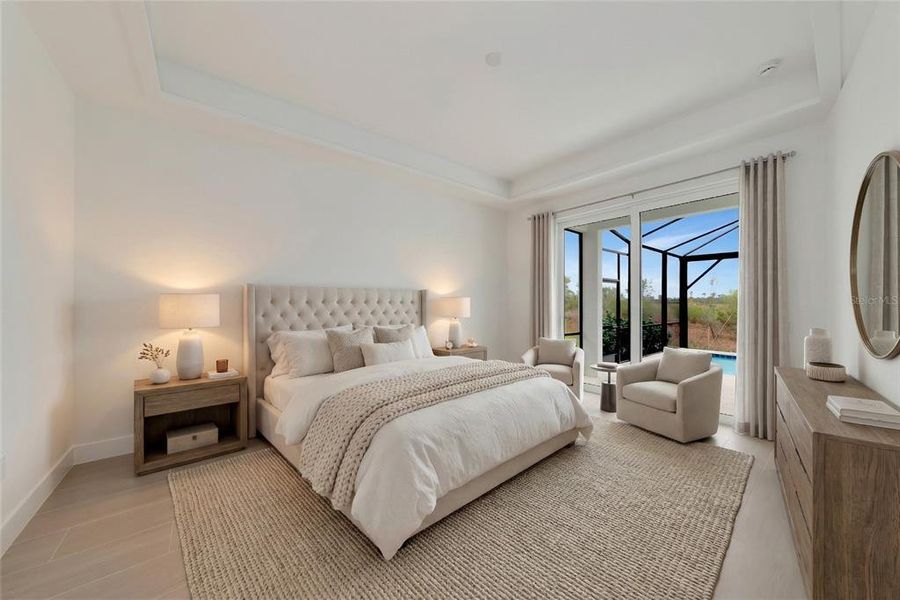 Furnished interior view inside a new home in , Sarasota (Image 18).