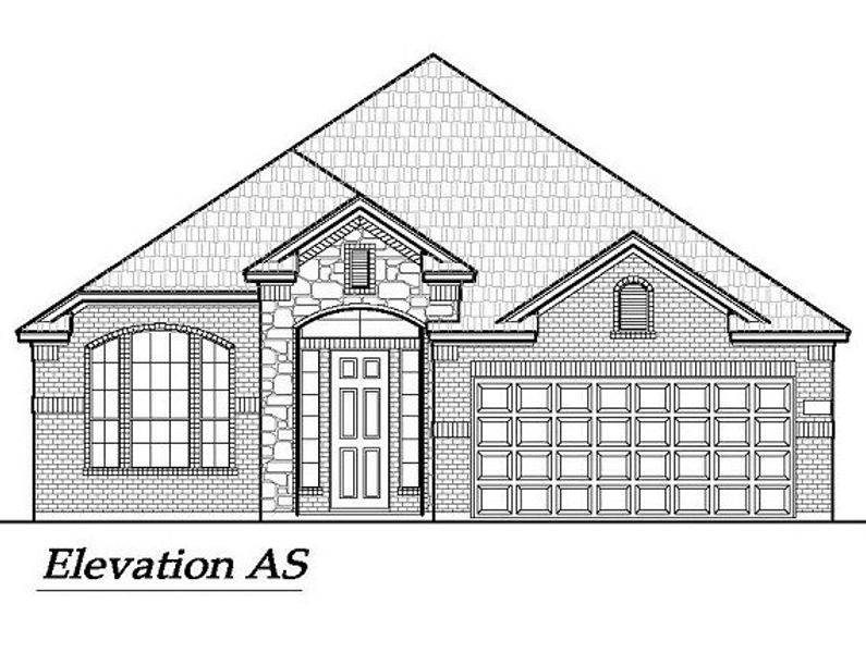 Exterior rendering of this home design in Las Lomas, Forney, TX (Image 5).