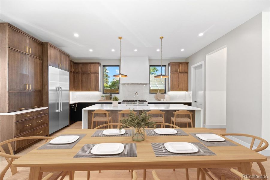 Furnished interior view inside a new home in , Denver (Image 13).