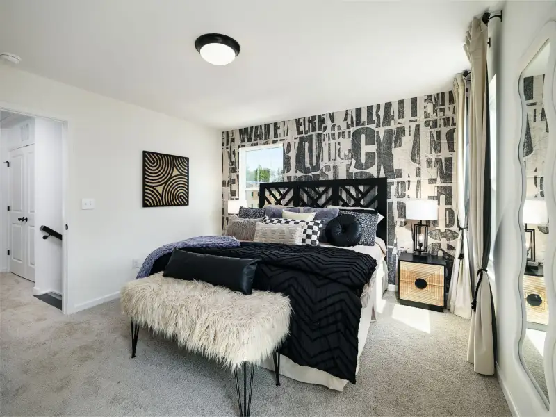 Furnished interior view inside a new home in Dukes Ridge, Charlotte (Image 14).
