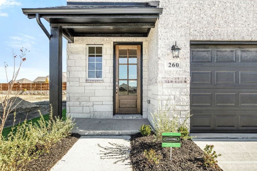 Representative exterior details of a home built from the Lamar by UnionMain Homes in Elevon, Lavon (Image 3).